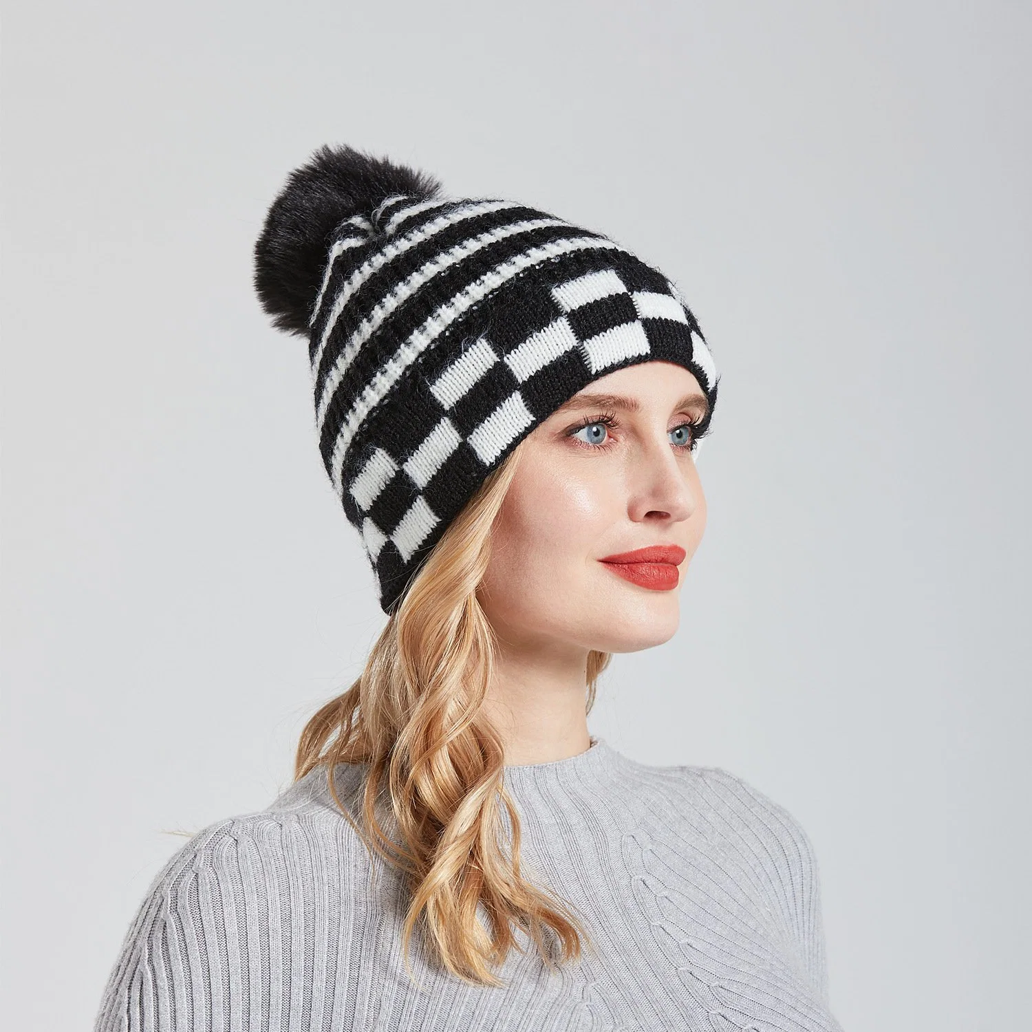 Womens New Winter Hats Cusotm Hot Sale Knitted Hats