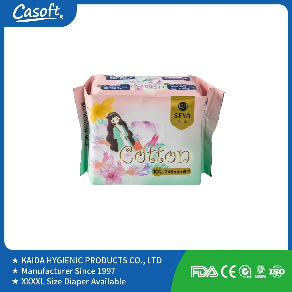 Professional Factory Hot Sale Good Price Wholesale Pads for Women Great Quality Negative Anion Chip Sanitary Napkin