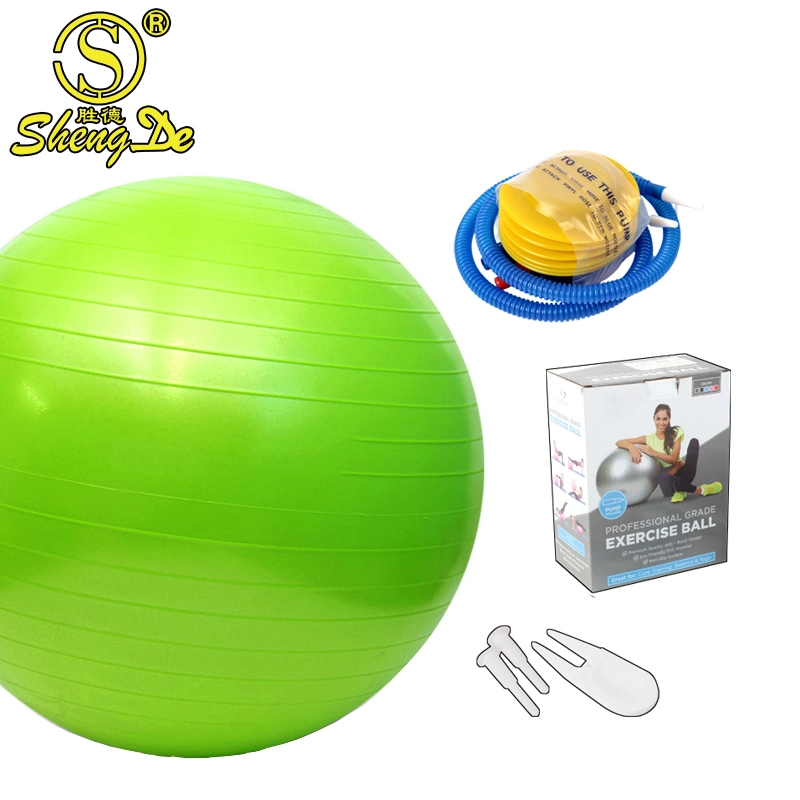 Eco-Friendly Custom Color Gym Exercise Anti Burst PVC Yoga Ball