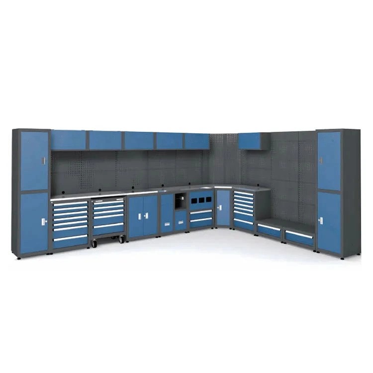 Removable Large Garage Workbench / for Workshop Workbench Steel Combination Tool Cabinet Garage Cabinets Storage