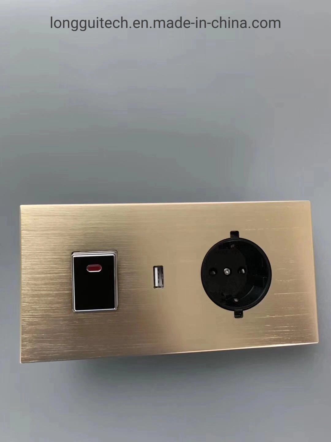 USB Charging Stainless Steel Socket