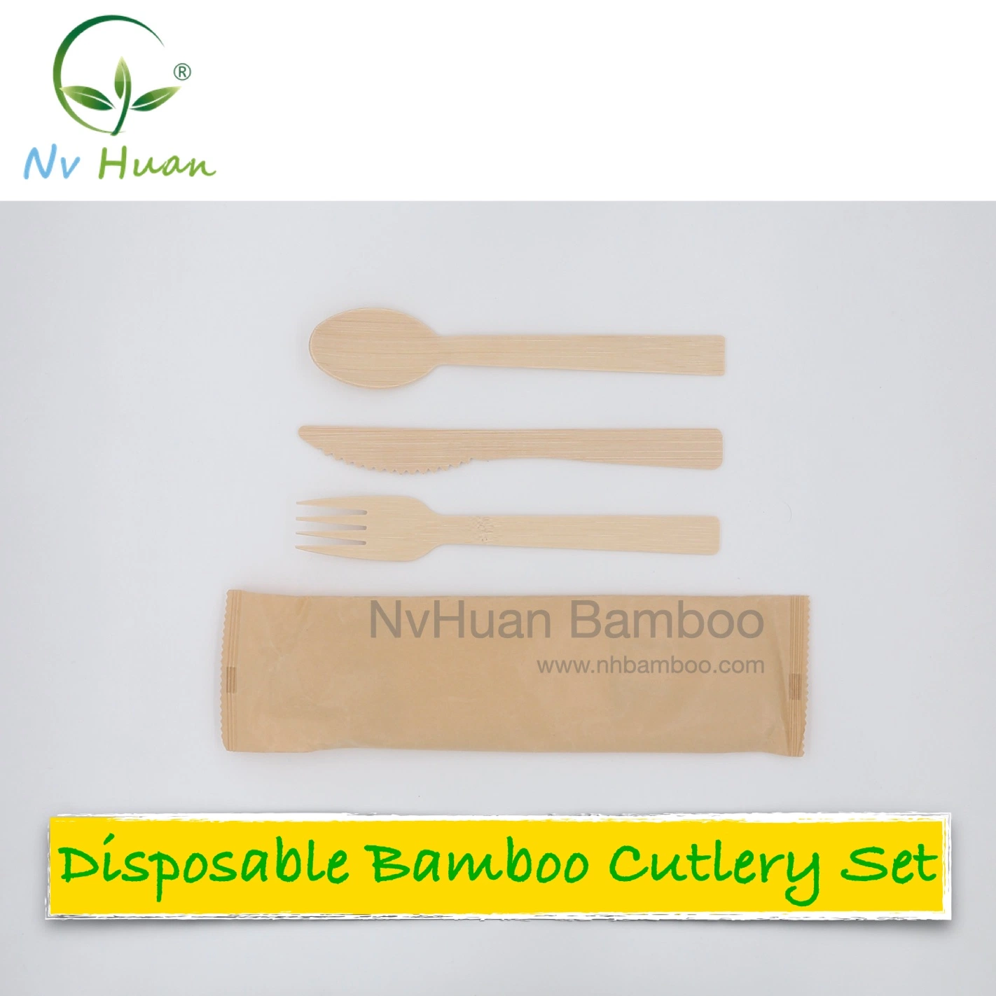 Bamboo Disposable Fork for Cake