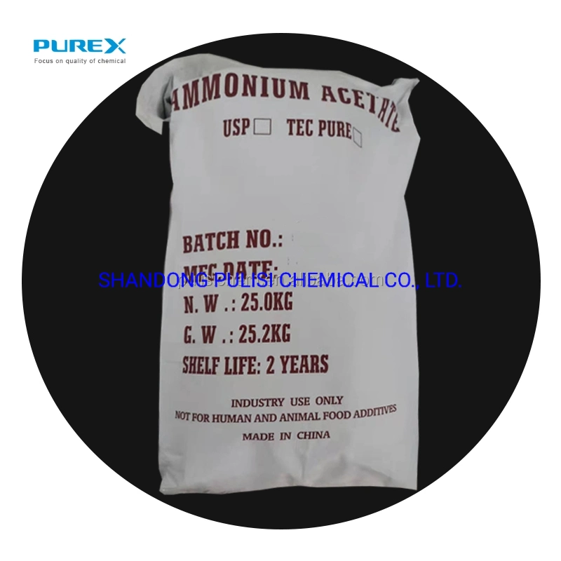 Werksversorgung Ammoniumacetat CAS 631-61-8 CH3coonh4