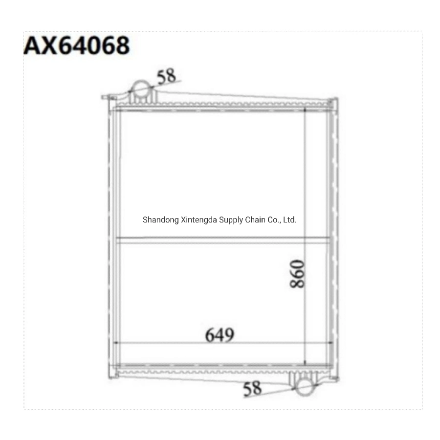 OEM 64068 1365371 1439504 1516491 570468 570473 High quality/High cost performance  Truck Spare Parts Aluminum Water Radiator Used for Sca Nia 4-Series (95-) P114