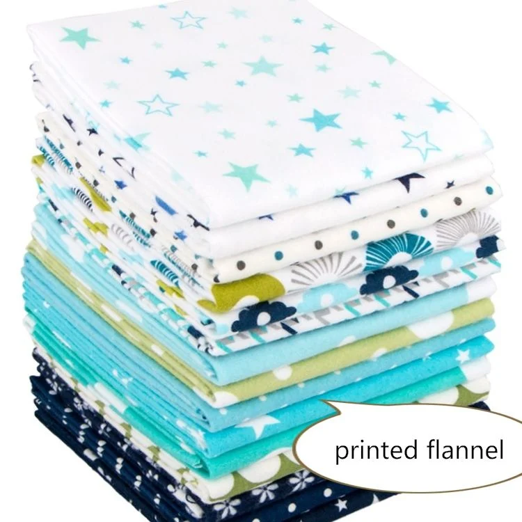 Soft and Warm 100% Cotton 20*10 40*42 150 Cm Flannel Fabrics for Pajamas