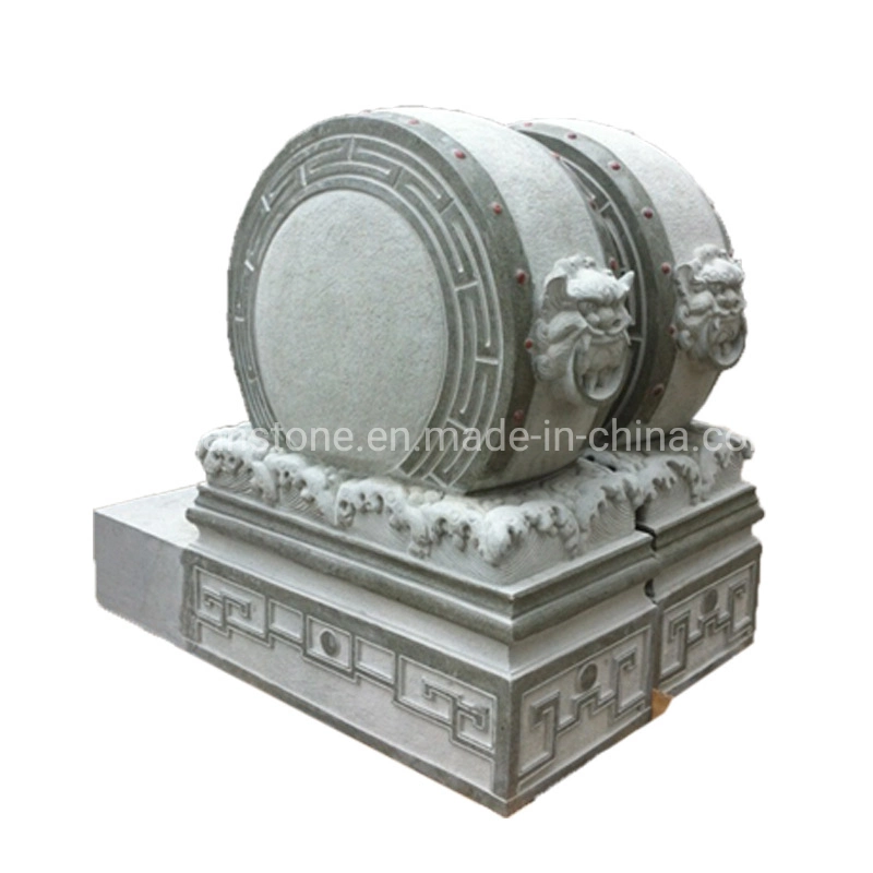 Temple Door Ancient Chinese Architecture Courtyard Gate Large Drum Hugging Shaped Bearing Stone Carving