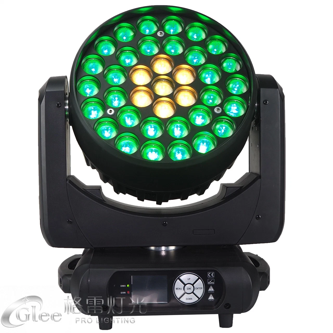 37X15W K20 RGBW 4in1 Quad LED Zoom Wash Moving Heads