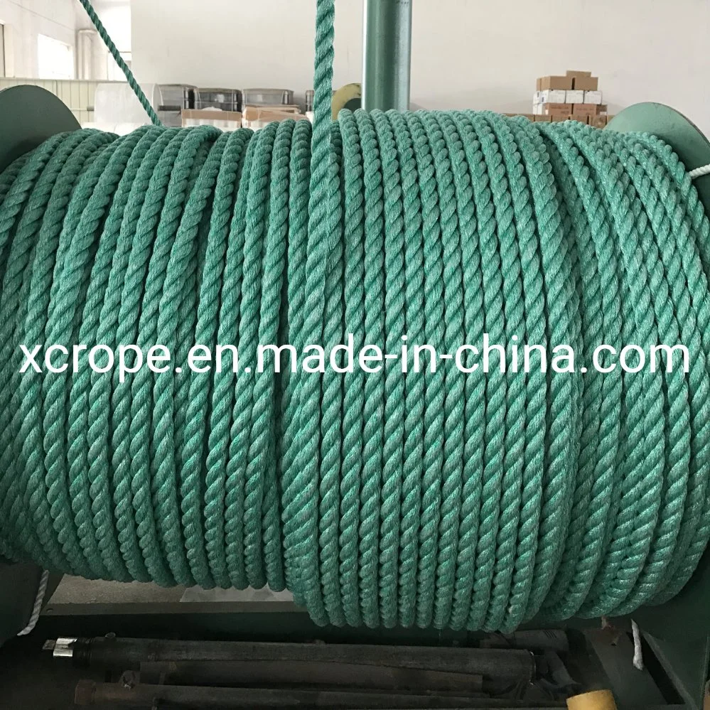 Manufacturer PP/ PE/ Nylon Twisted Plastic Packaging Rope for Agriculture, Fishing, Port Cargo Hoisting