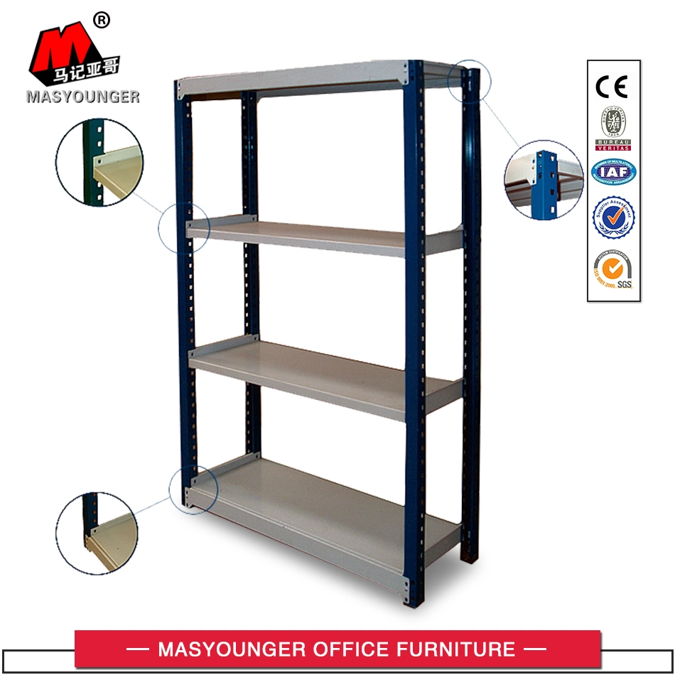 Hot Selling Black 5 Tier Light Duty Boltless Steel Shelving Unit for Small Warehouse