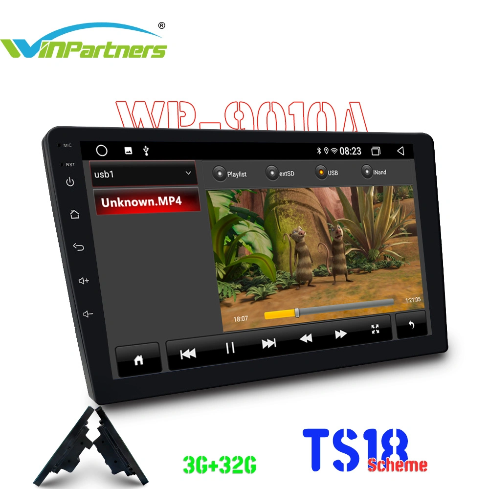 3G+32g 9 pol. Tudo em uma máquina automática Android Car Audio player de MP5 Android Market Wp9010A