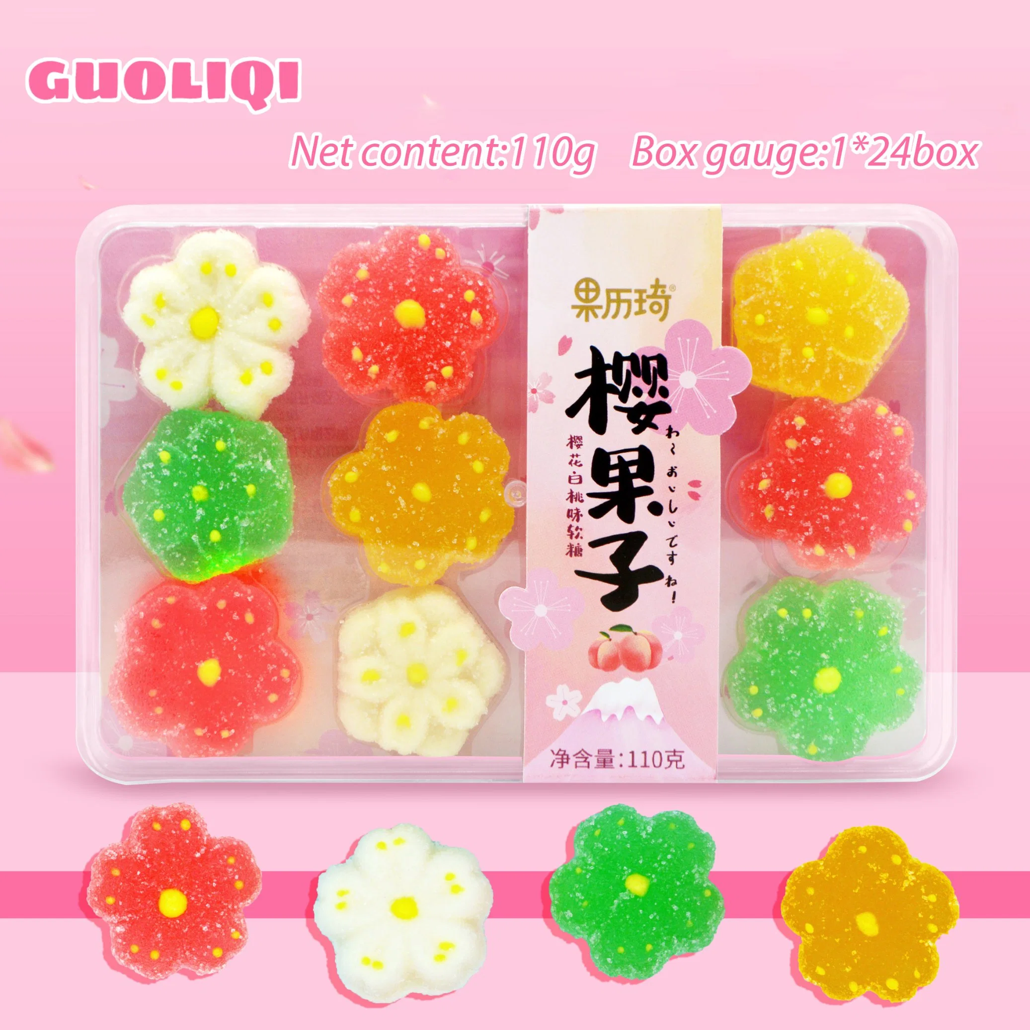 OEM Sugar Coated Permen Jelly Kiloan / Permen Jeli / Permen Jelly Lunak Jelly Gummy Candy