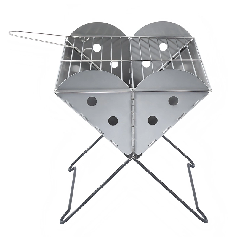 Outdoor Camping Stainless Steel Foldable BBQ Grill