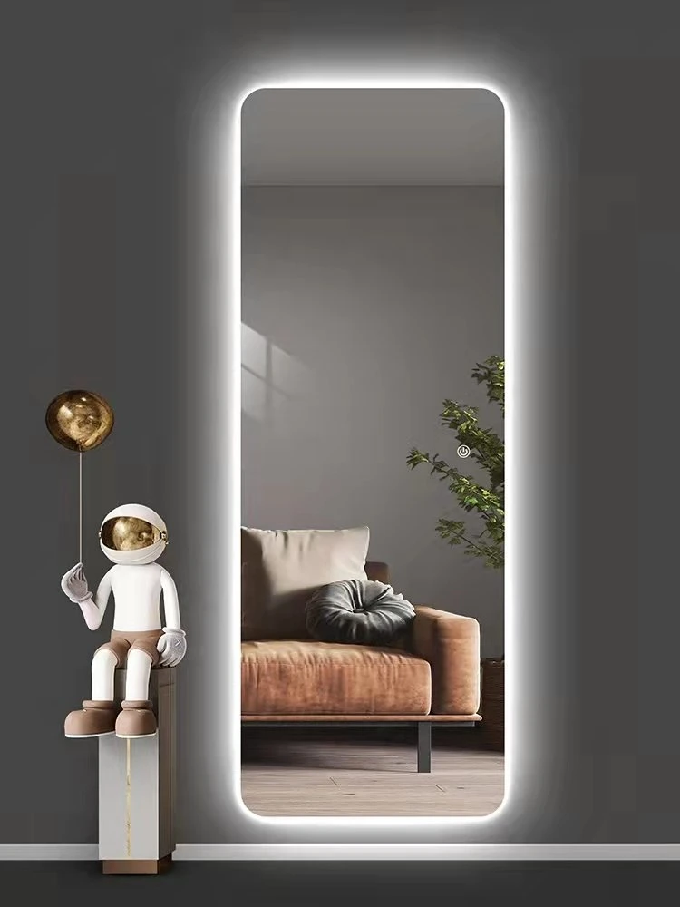 Bathroom Accessories/Bath Mirrors View Larger Imageadd to Comparesharerectangle Big Black Gold Aluminum Metal Hotel Bedroom LED Full Length Body Wall Fram