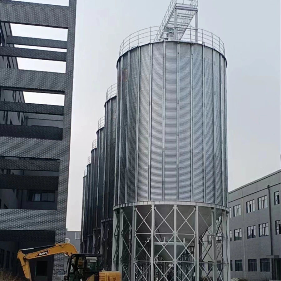 Equipo de la fábrica de aves de corral 100-10000 Ton Hopper Bottofed Silos de acero con Secador de grano