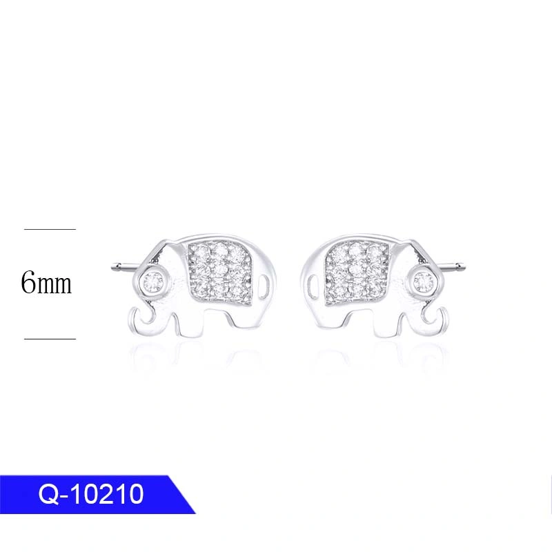 New Design 925 Sterling Silver Fashion Jewelry Zircon Stud Earrings for Children