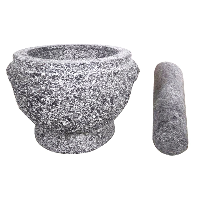 13X10cm 5"X4" Amazon Hot Sale Granite Mortars and Pestles Size for Herb Spice Nut Garlic