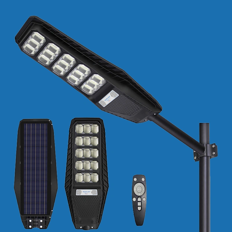 Ukisolar Low Price Integrated Solar Sensor Street Light 100W 200W 300W All in One Solar Street Light with Remote Control