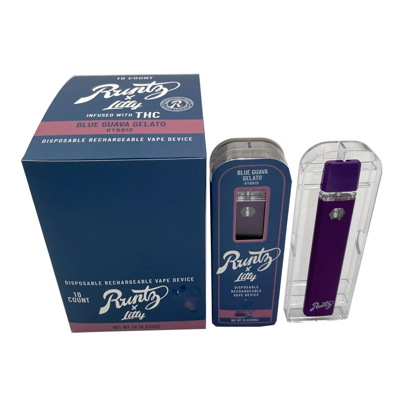 Runty Litty Disposable/Chargeable Vape القلم 1.0مل الإلكترونية vape القردة فارغ