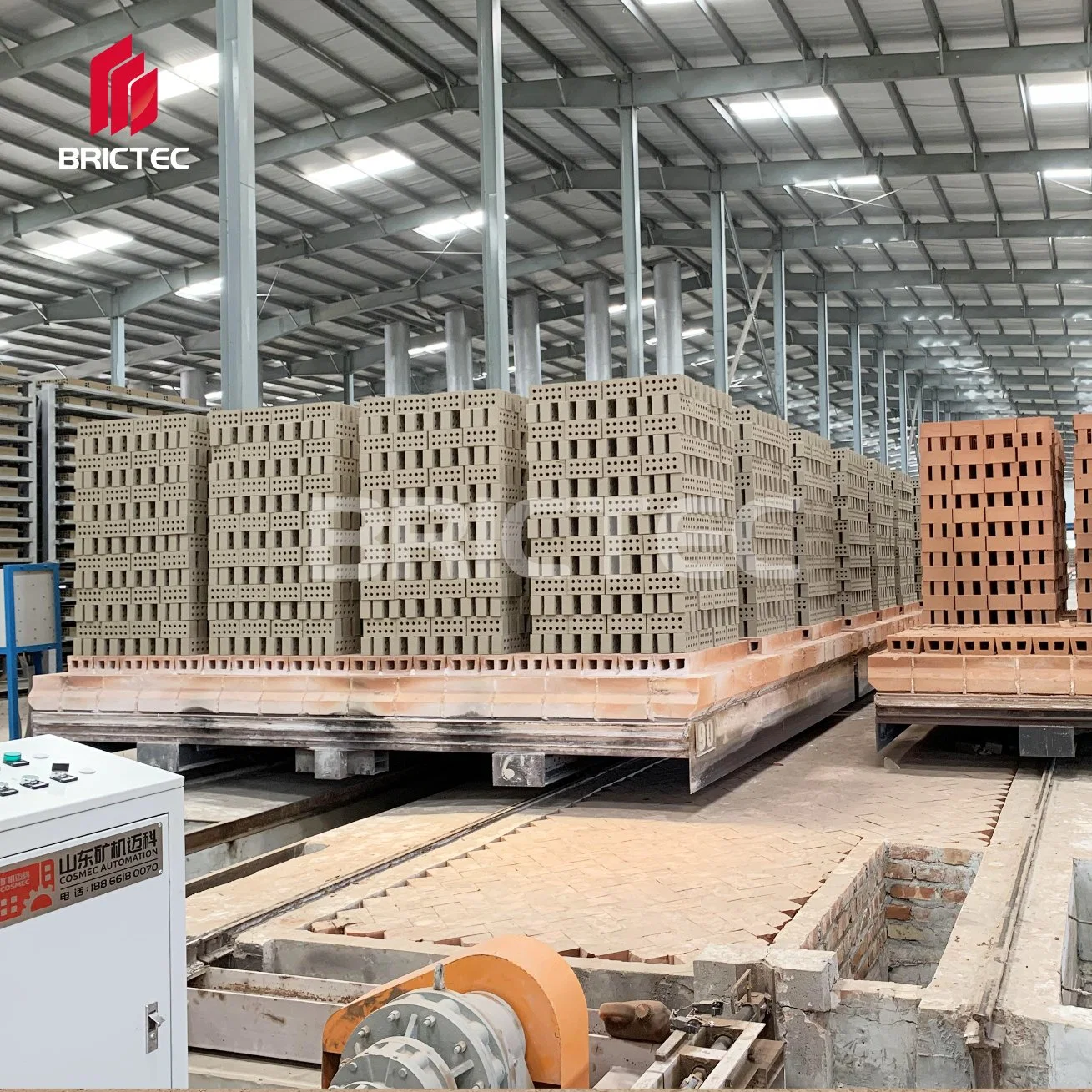 Brick Making Factory with Automatic Rack Drying System