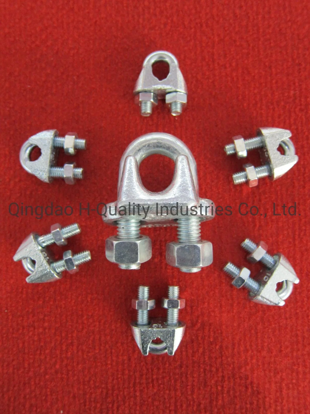 Rigging Hardware BS462, Malleable Wire Rope Clip, Hot DIP Galvanized or Zinc Plated
