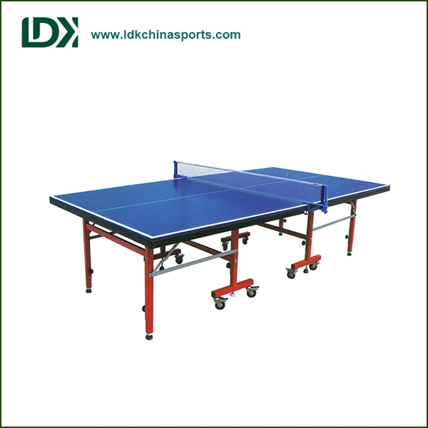 Indoor Sports Equipment Single Folding MDF Table Tennis Table