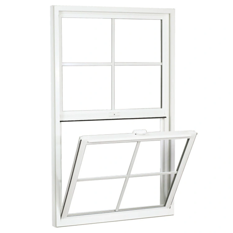 CE As2047 UV-Resistant Dust Resistanceanti-Aging Low-E Laminated Glass Touch Invisible Lock UPVC PVC Vinyl Single Hung Window