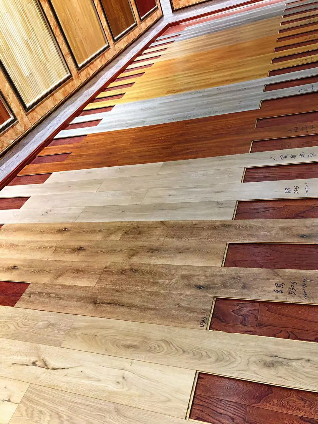 Mehrschichtige Innenausstattung Aus Massivholz Eiche Wohnzimmer Parkett Holzboden