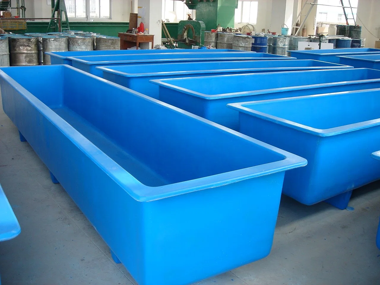 Aquarium de ferme FRP GRP Fish Tank Fiberglass Fish Breeding Tank