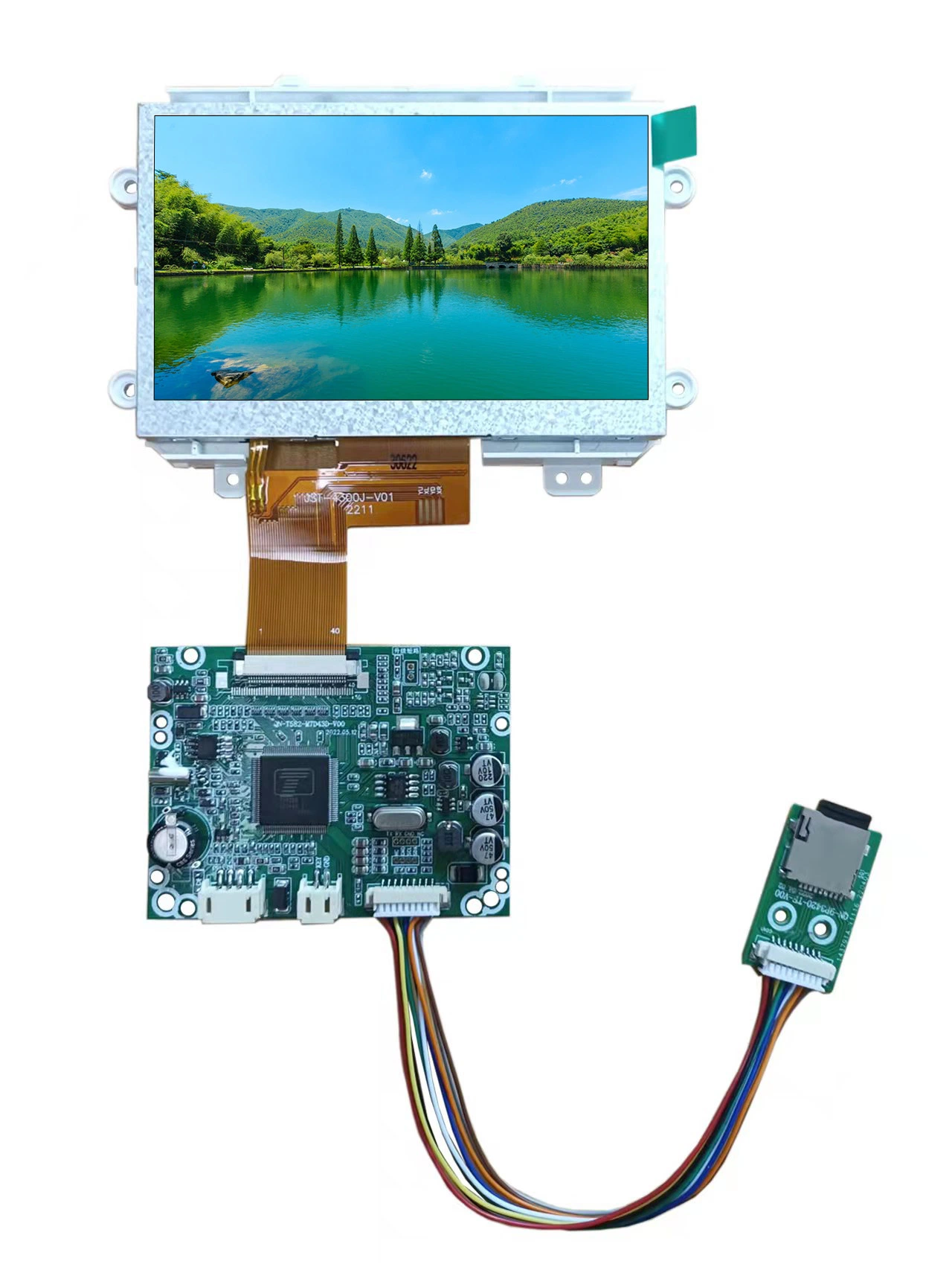 Module d'affichage LCD TFT 4.3 pouces panneau d'écran tactile en option Avec la prise en charge de la carte contrôleur, les systèmes PAL et NTSC s'appliquent Pour Intercom