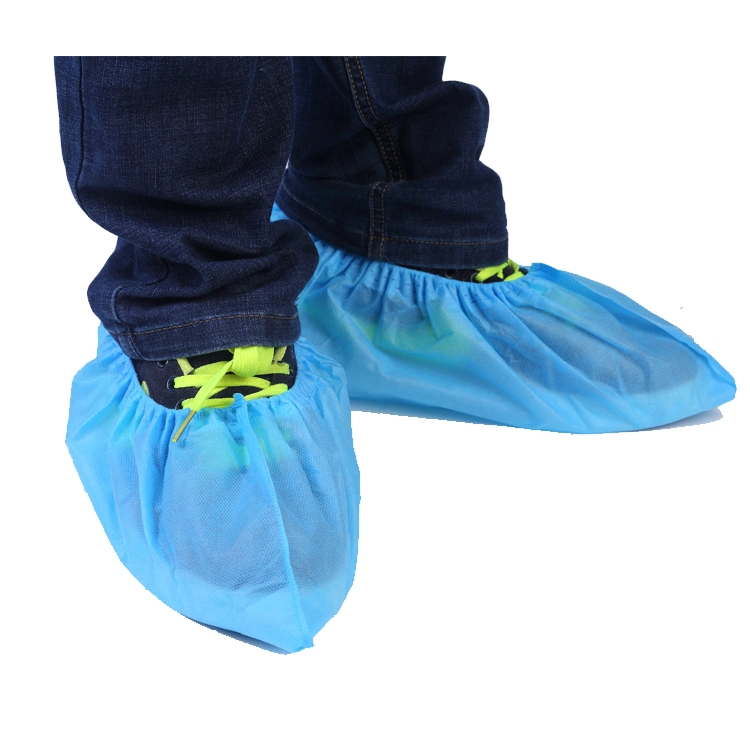 غطاء حذاء مانعة للانزلاق غطاء حذاء طبي PP+PE للاستخدام مرة واحدة للتنظيف غرفة
