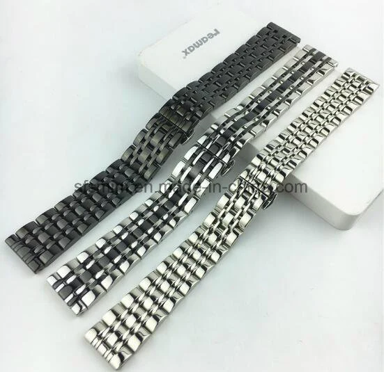 Stainless Steel Watch Band Strap Double Locking Clap Sfs-Wbss015