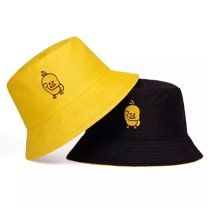 Wholesale/Supplier Custom Bucket Cap Logo Reversible Cute Fishing Fisherman Custom Embroidered Bucket Hat