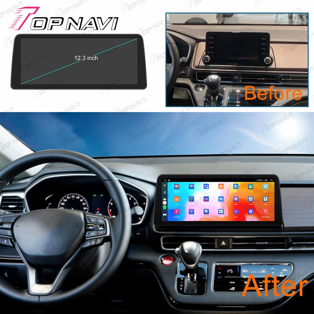 12.3 Inch 4+64G Interior Accessories Auto Electronics for Honda Odyssey 2021 Car Android System Car Speakers