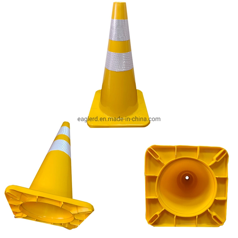 70cm 2.3kgs White PVC Traffic Road Cone