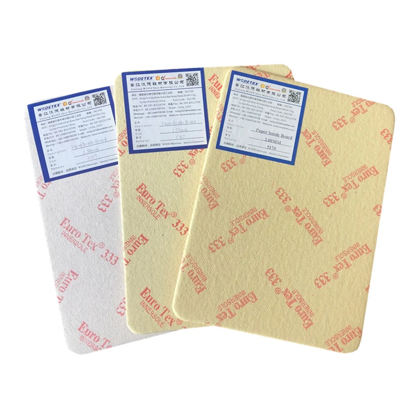 China Manufacture Insole Paper Board Shoe's Material