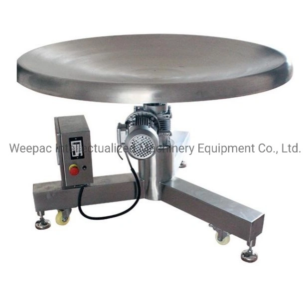 Rotary Table Stainless Steel Accumulation Turn Table Collecting Collection for Finished Bag