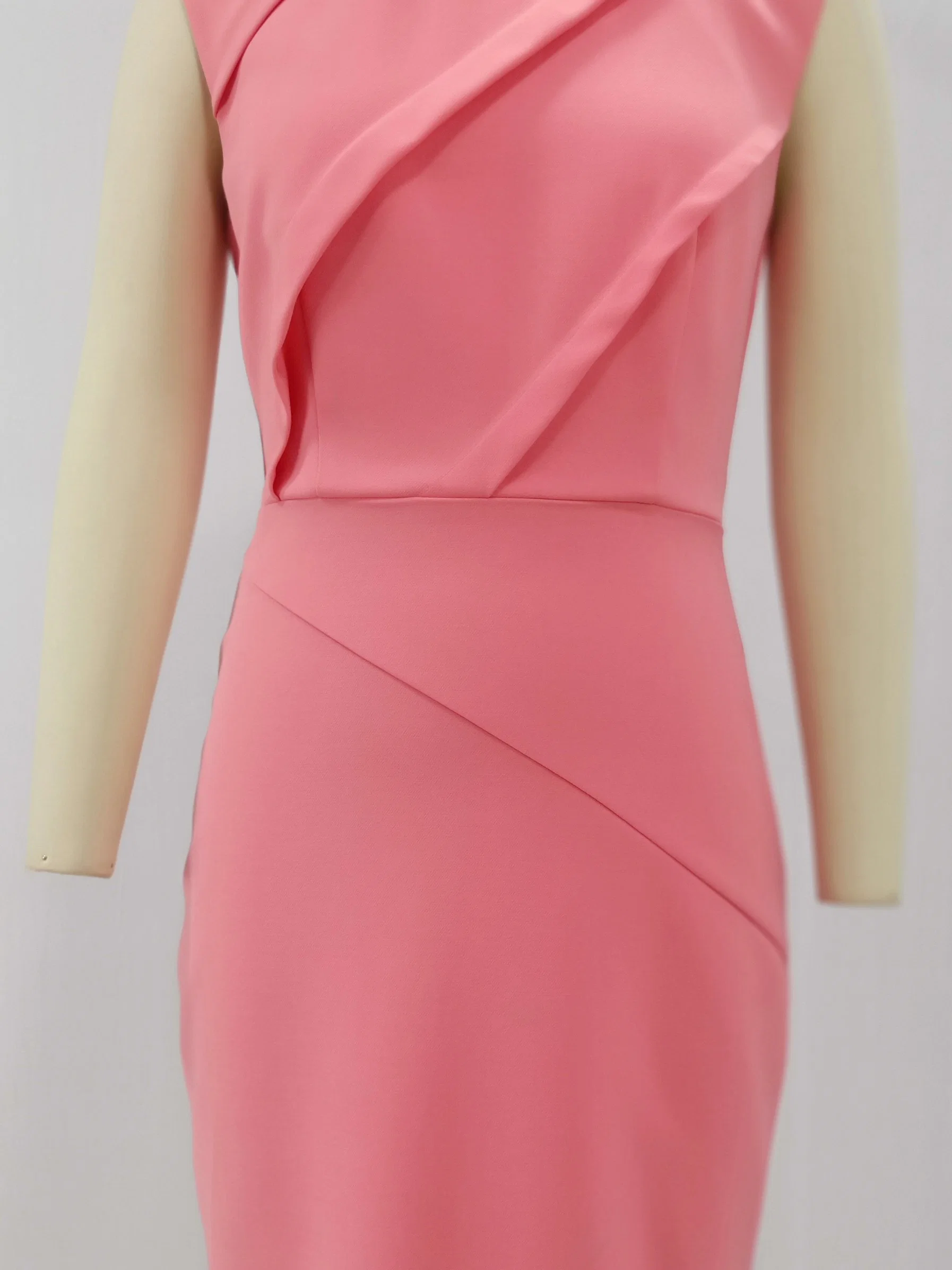 High quality/High cost performance Fashion Elegant Pink Sleeveless Summer Dress Women Clothes for Lady