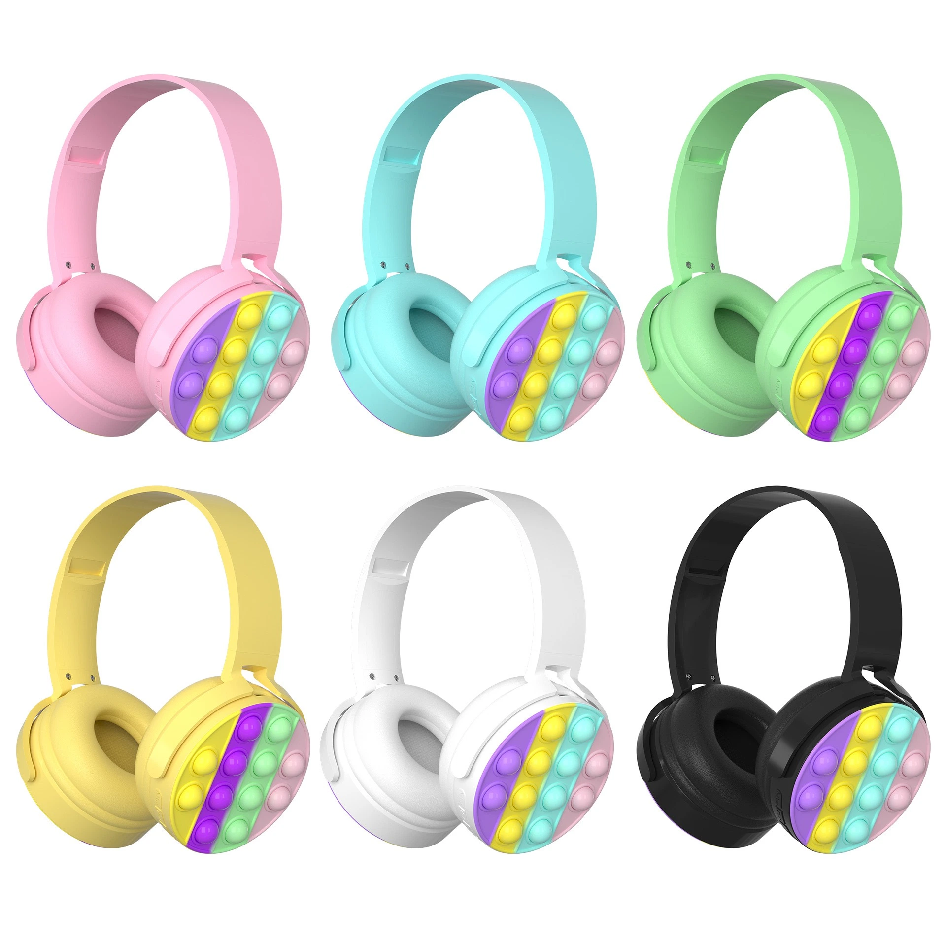 2022 Newest Cute Carton Professional Kid's Bluetooth Headphone Children Wireless Headset Lady Fashion Bluetooth Earphone for Mobile Phone with Hands Mic