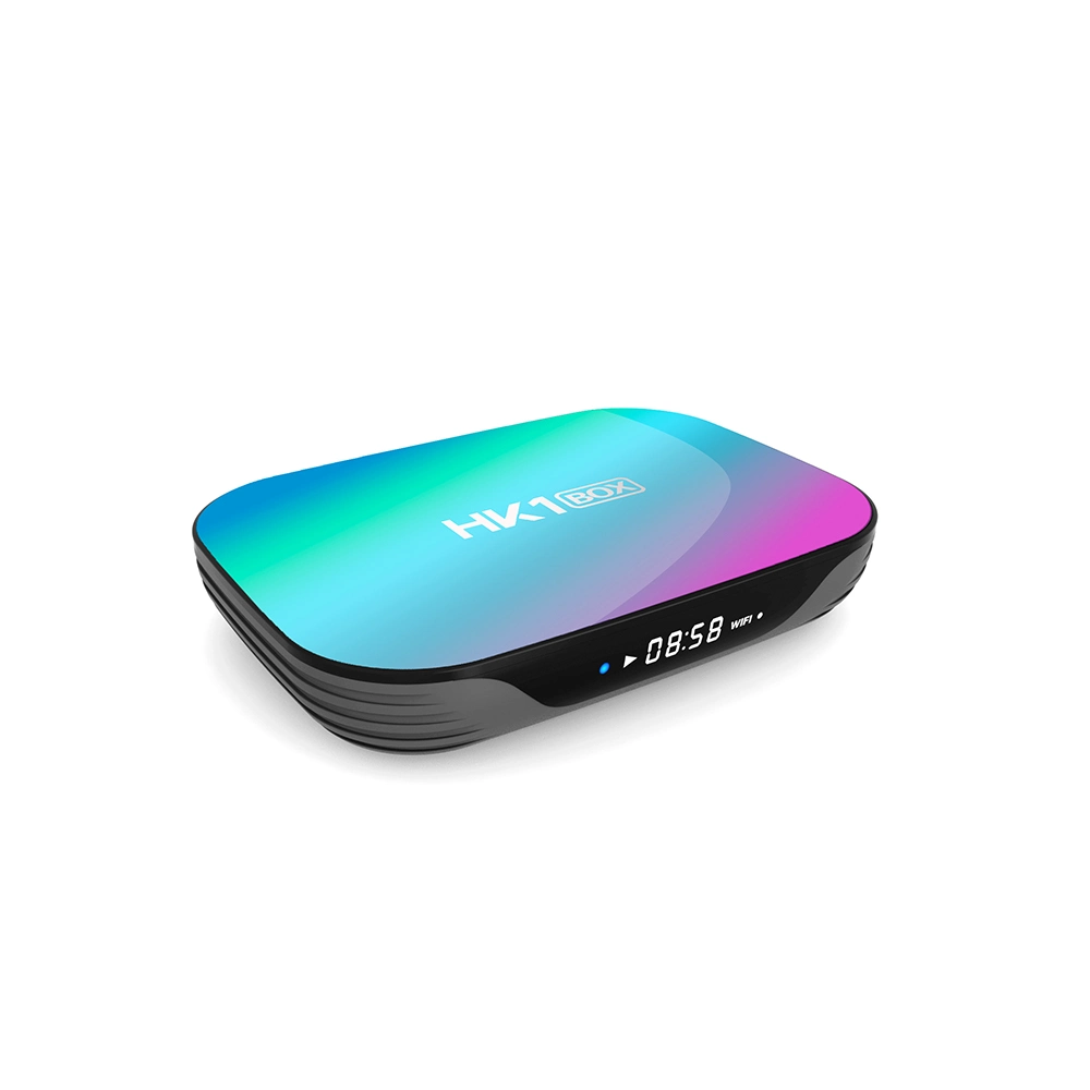 صندوق HK1 Android 9.0 Fast TV Box Amlogic S905X3 2.4G/5g تلفزيون Android للوسائط عبر تقنية WiFi AC BT4.0 2M 8K قم بضبط الصندوق العلوي