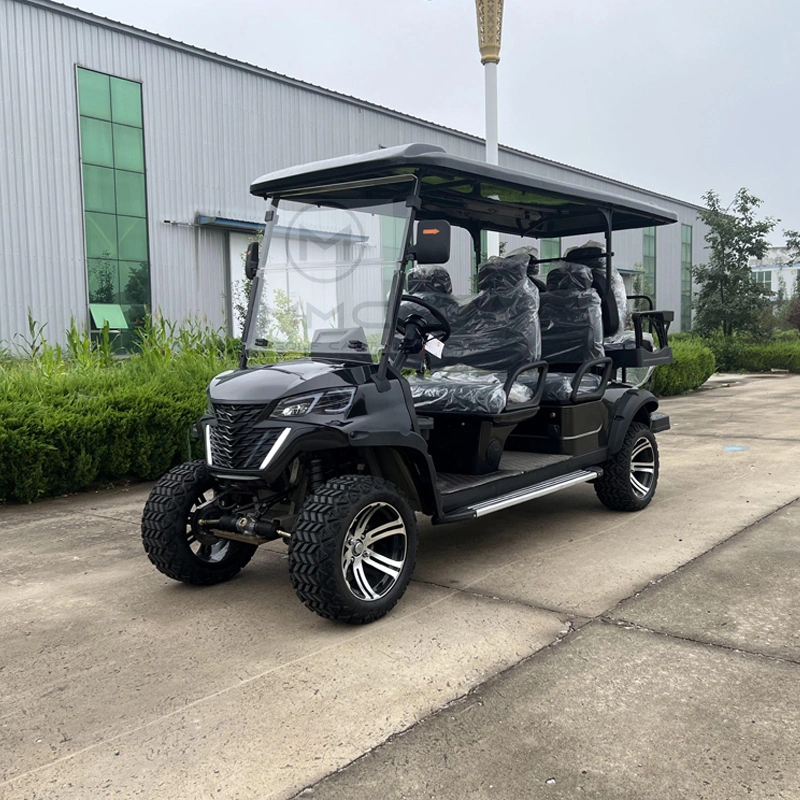 Factory Customized Luxury Zone Electric Golf Cart Club Car 2 4 6 Seater Street Sightseeing Golf Buggy with Lift Seat