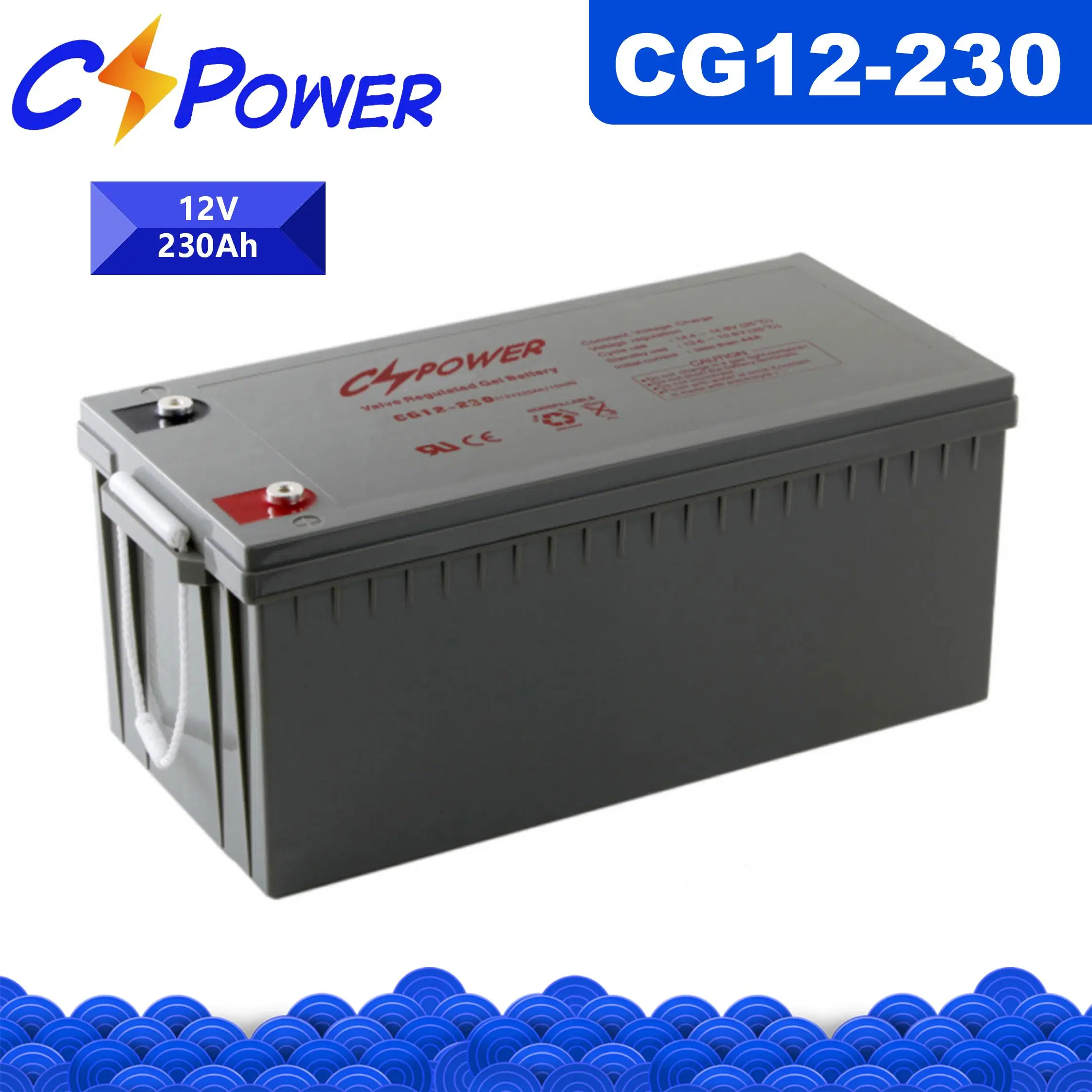 Maintenance Free VRLA Gel Battery 12V230ah Energy Storage Battery Solar UPS Power