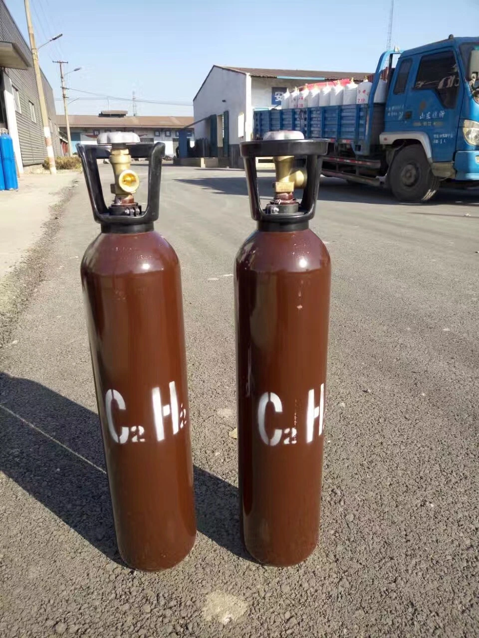 Bouteille de gaz de 50 l utilisée pour le méthane CH4 de qualité 5n