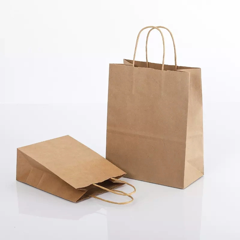 Wholesale/Supplier Custom Packaging Paper Bag Craft Brown Kraft Paper Shopping Bag