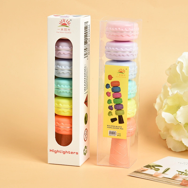 Оптовый мультиколор Macaron Кати маркер Pen Stationery Highlighter