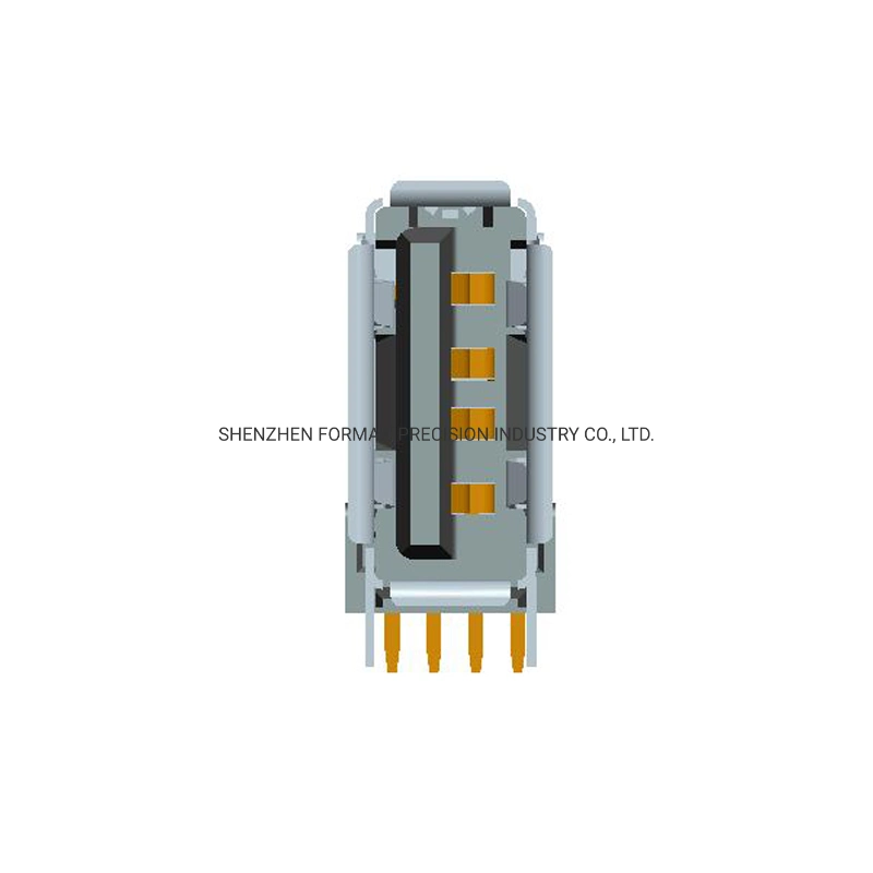 Side Entry Electronics USB 2.0 Connectors Female Charger PCB Components