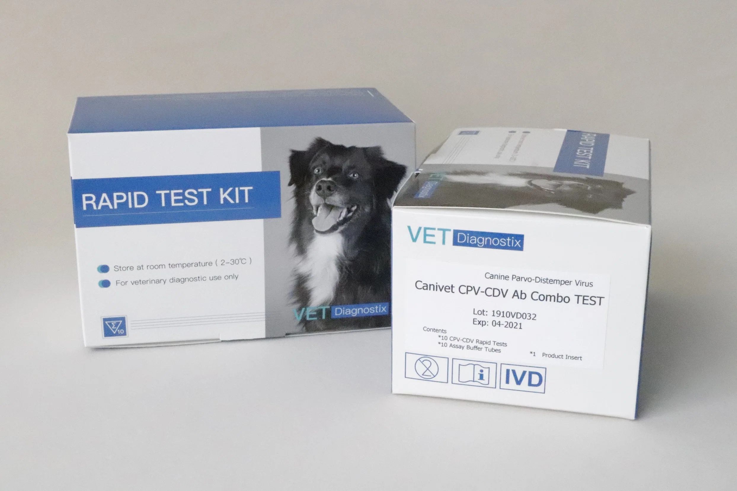 Canine Parvo-Staupe Virus Antikörper Schnelltest