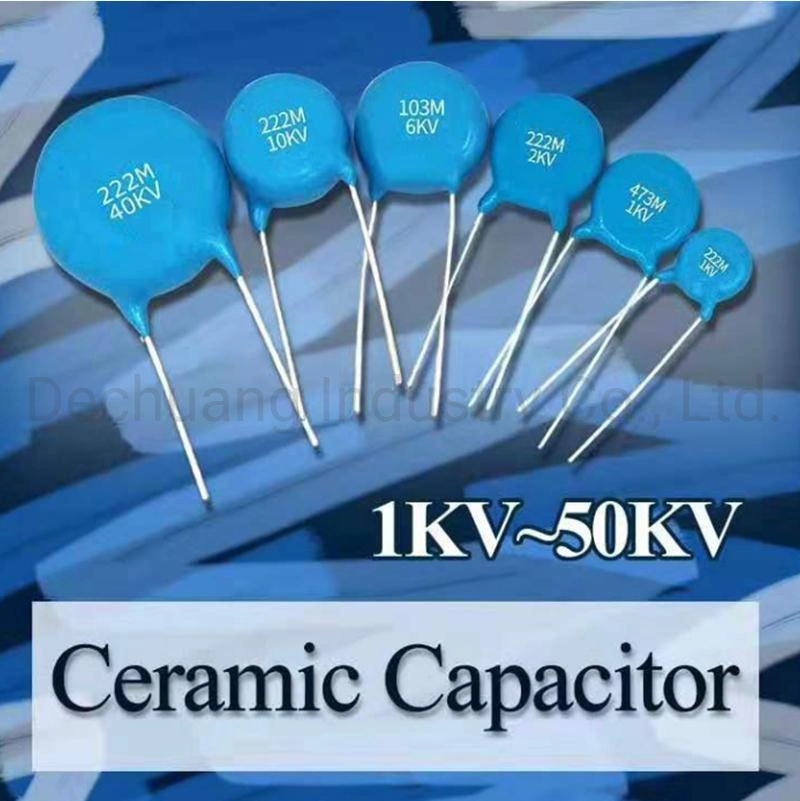 Super Power Electrolytic Disc High Voltage 101K 1kv 15kv 221K Metallized Lighting Ceramic Capacitor