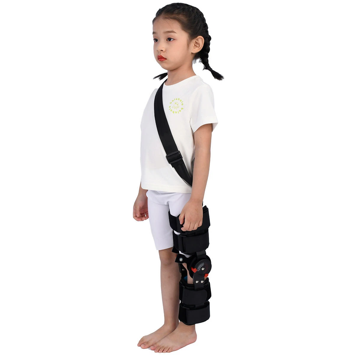 Orthopedic Adjustable Hinged Post-Op Knee Support ROM Hinge Ligament Knee Ankle Foot Hinged Knee Brace Locked in Extension