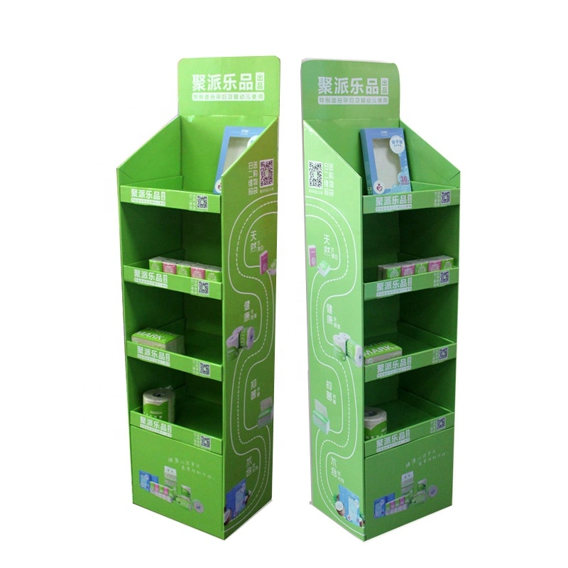 Corrugated Paper (A, B, C, E grade) Display Stand Cabinet Design Ideas for Grocery