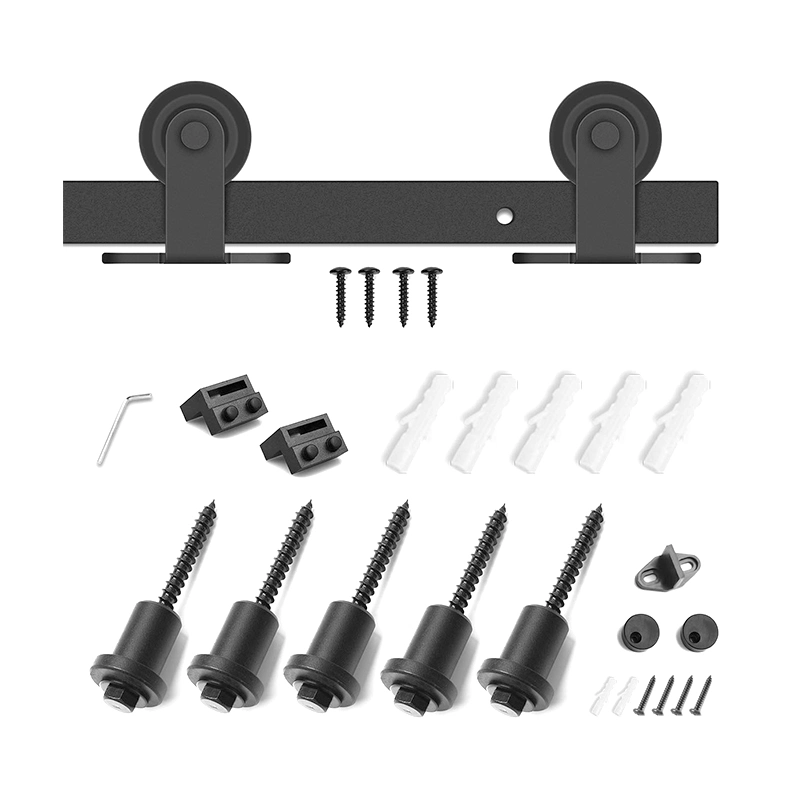 American Market 6,6ft Heavy Duty Robusta T forma de granero deslizante Kit de tornillería de puerta